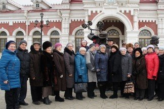 Ветераны предприятий района посетили Музей истории, науки и техники Свердловской железной дороги