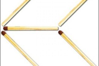 Переложите 3 спички, чтобы стрела поменяла своё направление на противоположное