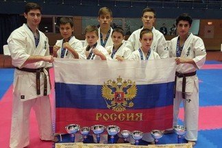 Спортсмены ДЮСШ №16 на пьедестале почета Чемпионата Европы по киокусинкай