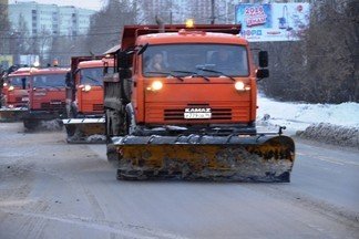 За ночь службы благоустройства района вывезли более одной тысячи тонн снега