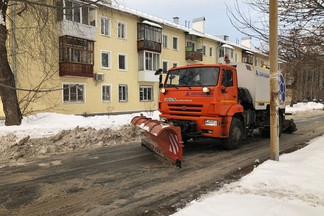 Обратите внимание: идет уборка улиц