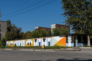 Художница расписала гаражи на Уралмаше в рамках проекта «Стенограффия»