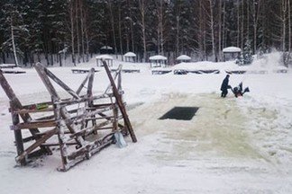 Началась подготовка к предстоящему празднику Крещения Господня на Калиновских разрезах