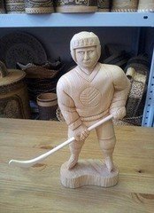  Fabrika Masterov Статуэтка деревянная "Хоккеист". Деревянная фигурка