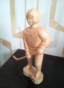 Fabrika Masterov Статуэтка деревянная "Хоккеист". Деревянная фигурка - фото 6