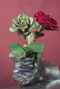 Fabrika Masterov Роза золотого цвета кованая - фото 2